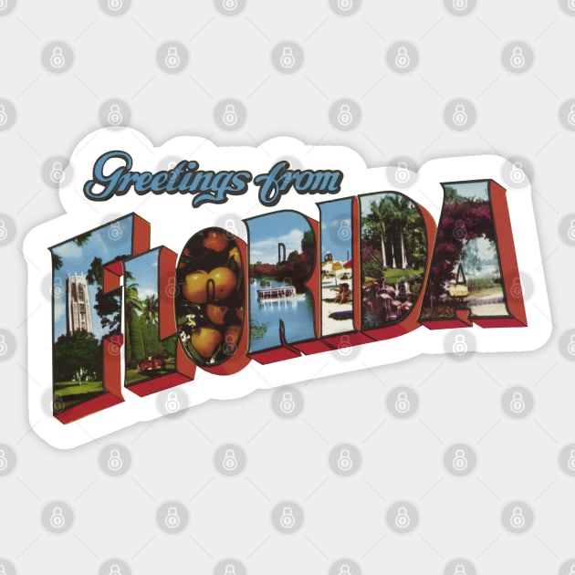 Greetings from Florida Sticker by reapolo